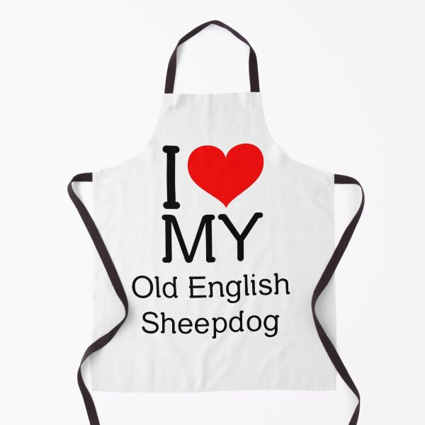 Item preview, I Love My Old English Sheepdog designed and sold by TeaSpirit.