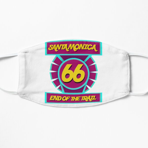 Route 66 - end of the trail Santa Monica Mask