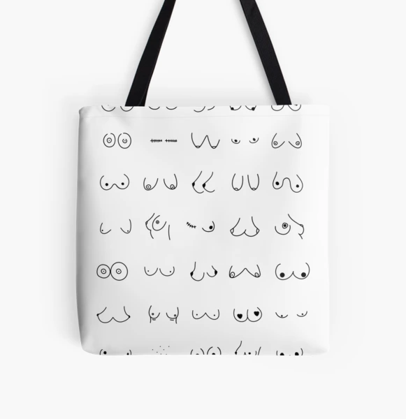 Funny Boobies Tote Bag for Sale by Tinteria