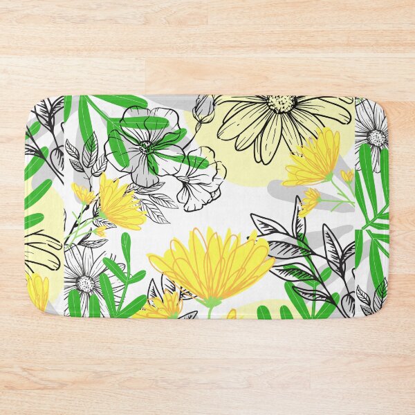 Item preview,  Many Sunflowers Lemon Yellow Green Garden designed and sold by BohoMoon.