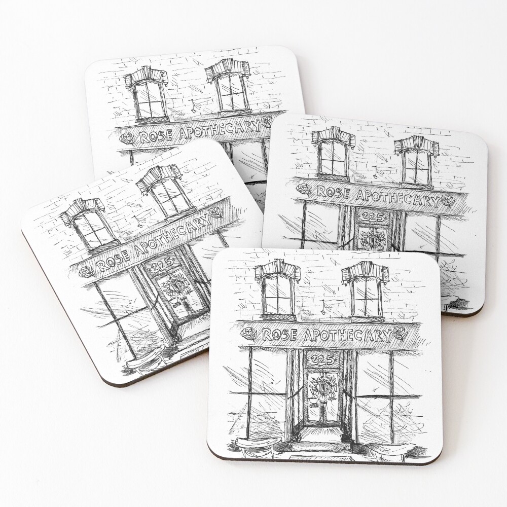 Rose Apothecary Coasters (Set of 4)