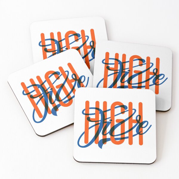 Item preview, HIGH FIVE overlapped fonts design designed and sold by AznavourByKarin.