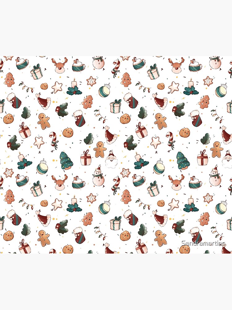 Thumbnail 6 of 6, Throw Blanket, Christmas Pattern - Cute Christmas characters designed and sold by Sandramartins.