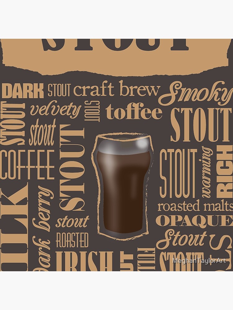 "Stout Beer Tasting Notes Beer Gifts for Stout Lovers" Clock by