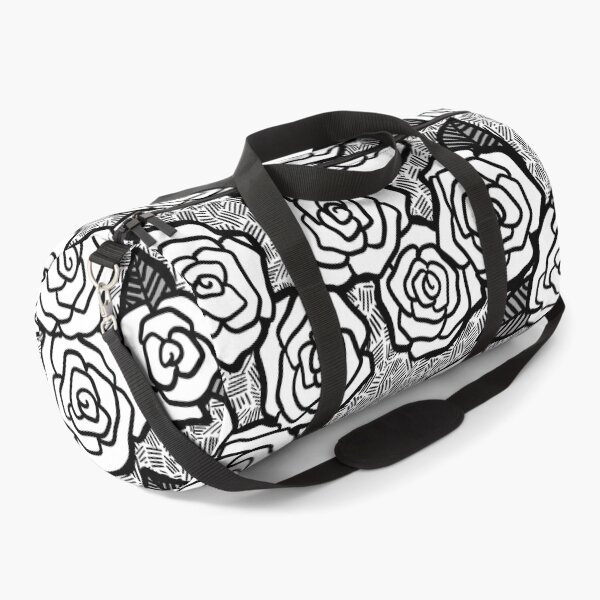 Item preview, Black and White Rose Pattern designed and sold by Ithelda.