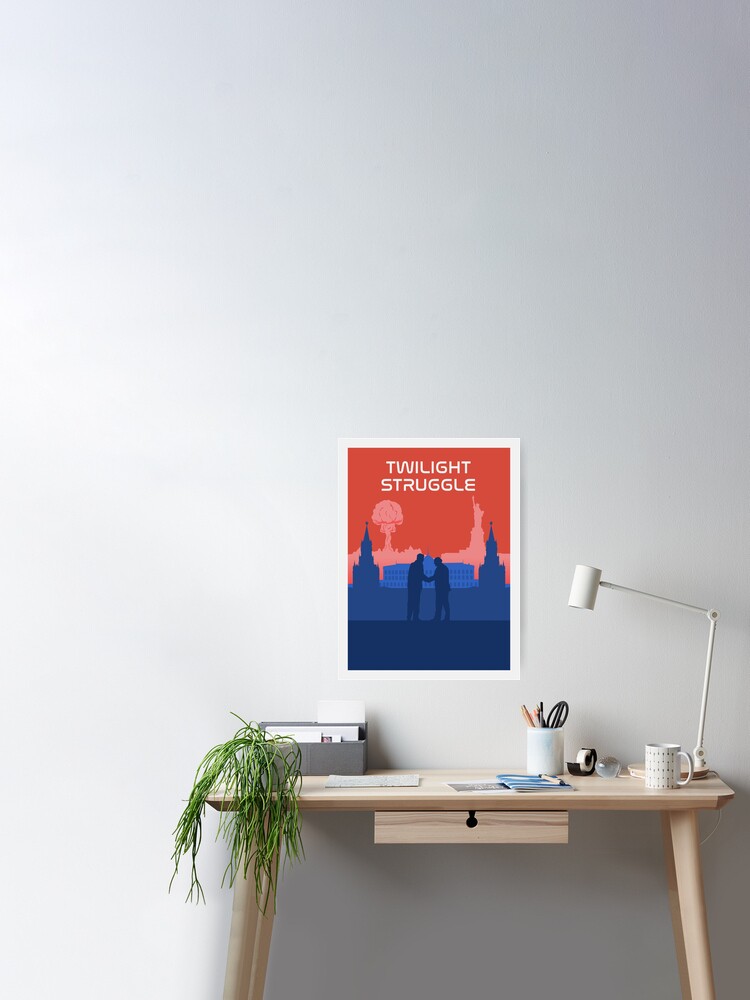 Twilight Struggle Board Games Minimalist Travel Poster Style Board Game Art Poster By Meepledesign Redbubble