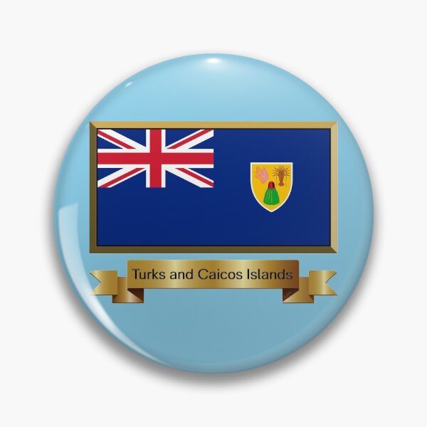 Item preview, Turks and Caicos Islands Flag Gifts, Masks, Stickers & Products (N) designed and sold by mpodger.