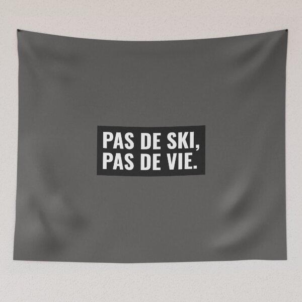 Item preview, No skiing, no life. designed and sold by tets.