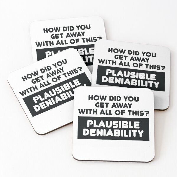 Item preview, Plausible Deniability designed and sold by TheMattDesigns.