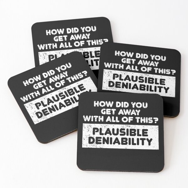 Item preview, Distressed Plausible Deniability designed and sold by TheMattDesigns.