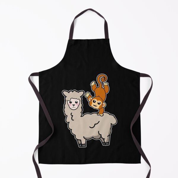Item preview, Funny Monkey Riding on Llama Cute Monkeying Around designed and sold by perfectpresents.