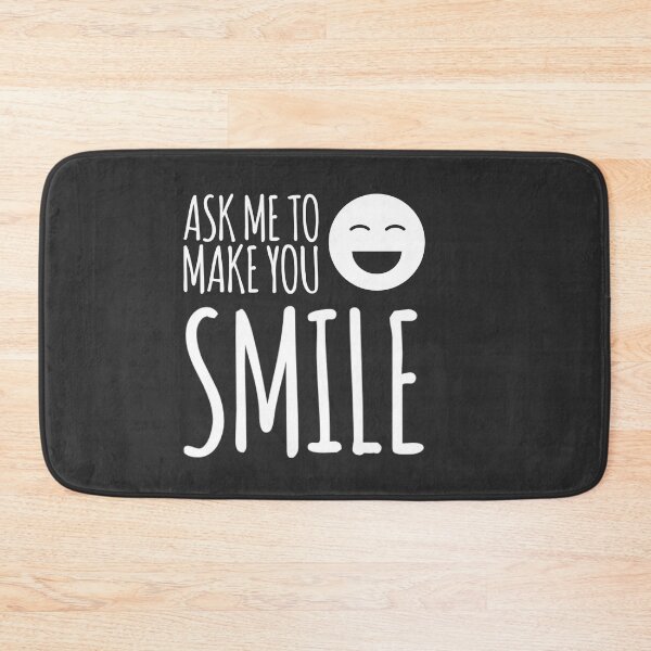 Item preview, Ask me to make you smile tongue white text designed and sold by ashdenent.
