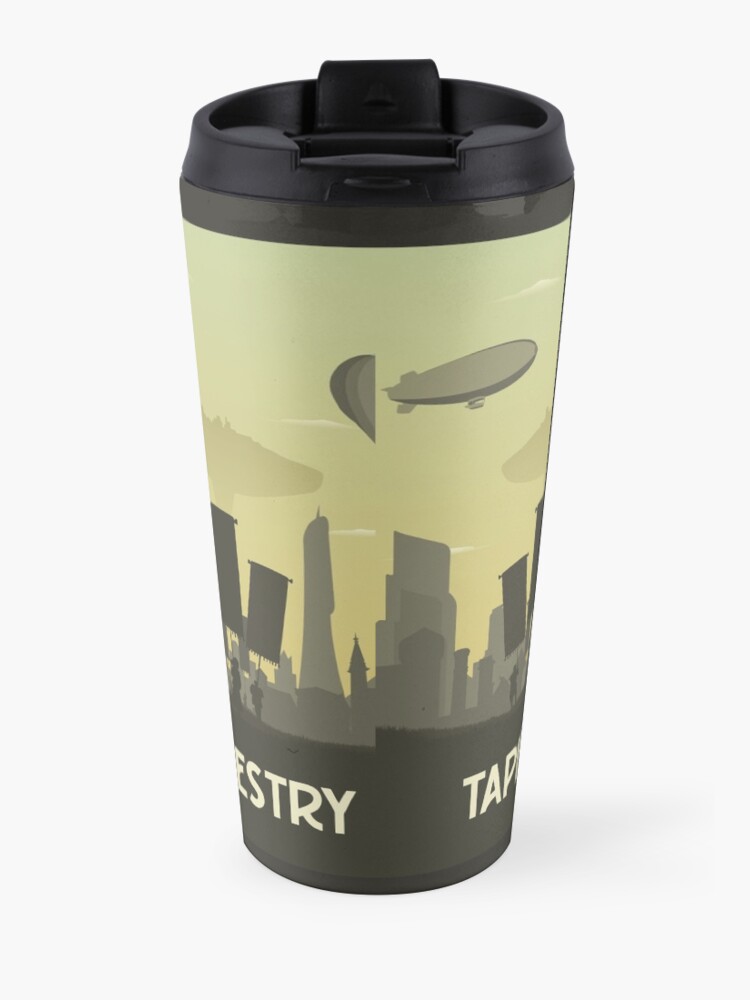 Alternate view of Tapestry - Board Game- Minimalist Travel Poster Style - Gaming Art Travel Mug