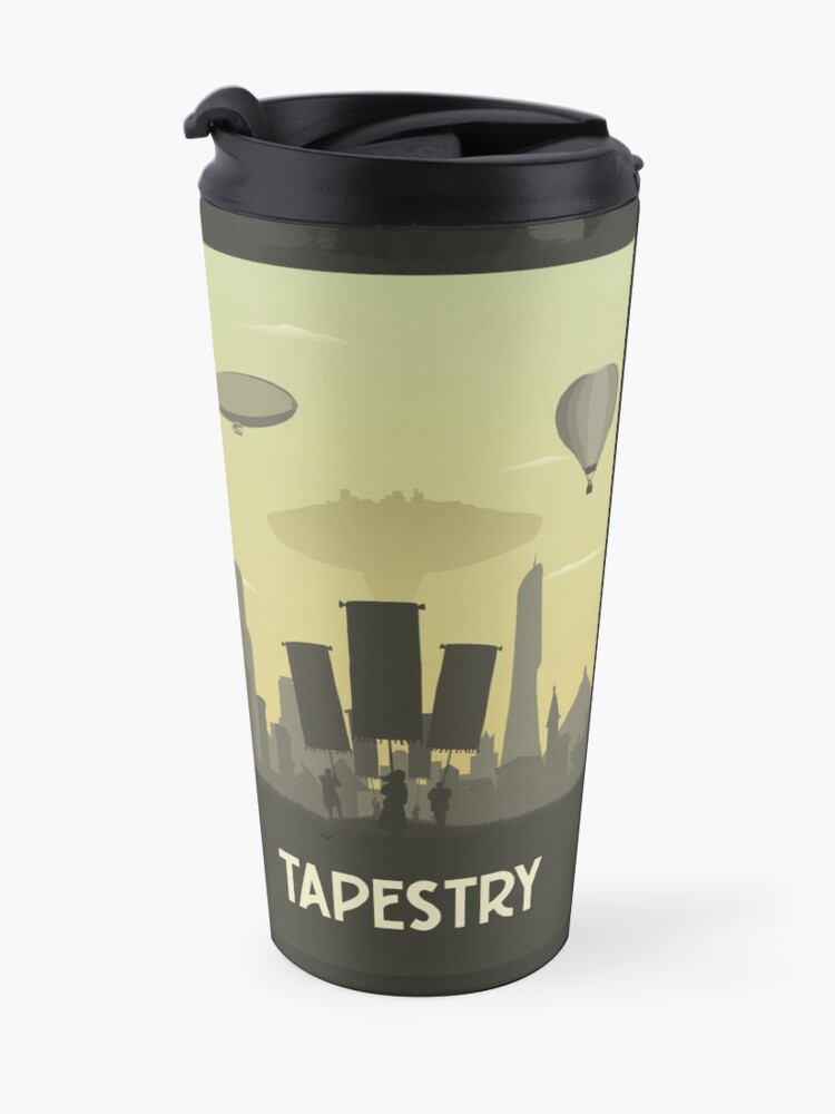 Alternate view of Tapestry - Board Game- Minimalist Travel Poster Style - Gaming Art Travel Mug