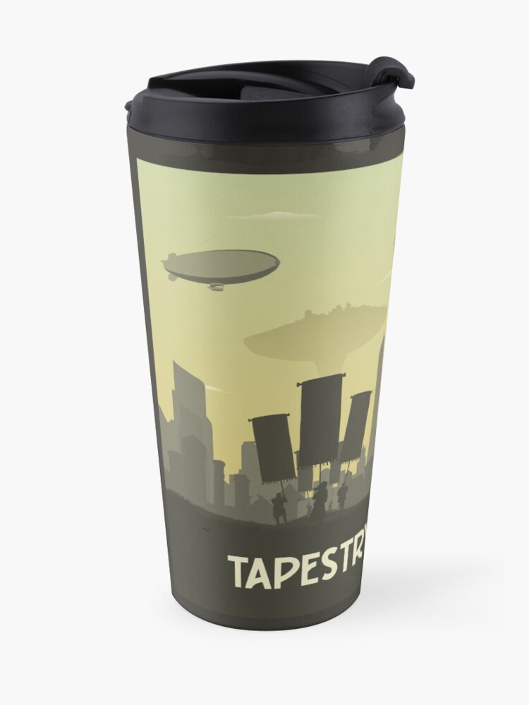 Alternate view of Tapestry - Board Game- Minimalist Travel Poster Style - Gaming Art Travel Mug