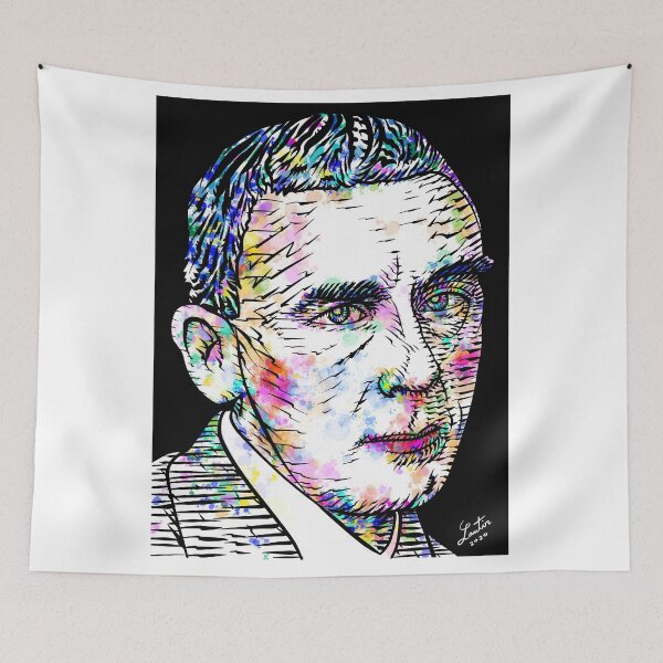 Item preview, HUGO BALL watercolor and ink portrait designed and sold by lautir.