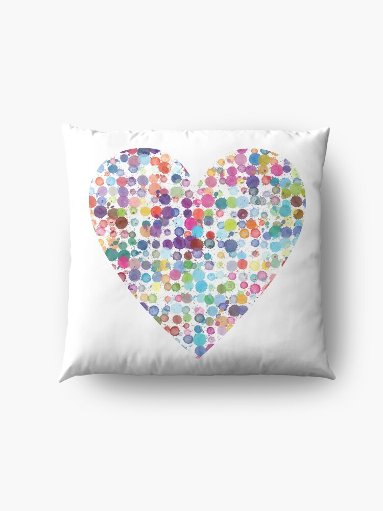 Alternate view of Kaleidoscope Heart Floor Pillow