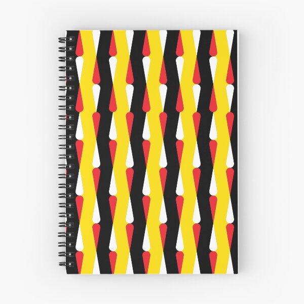 Item preview, Geometric Pattern 85 (droplet black, yellow, red) designed and sold by Geometric Patterns.