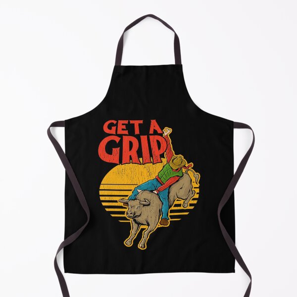Item preview, Get A Grip Funny Bull Riding Pun designed and sold by perfectpresents.