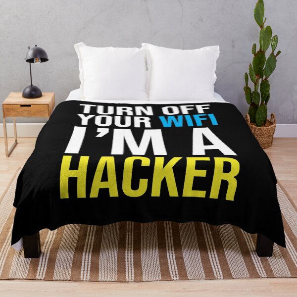 Item preview, Turn Off Your WIFI I'm a Hacker designed and sold by mBshirts.