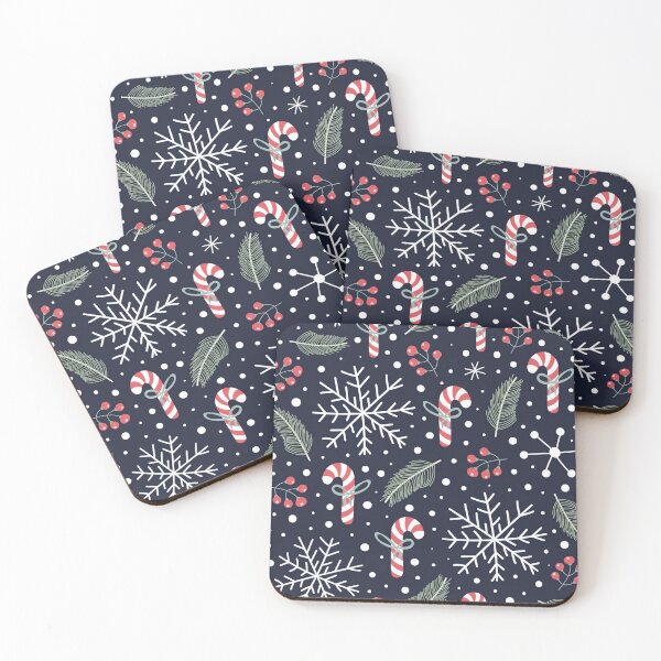 Item preview, Cute Christmas Pattern - Snow Flakes Candy Cane Quarantine Christmas 2020 designed and sold by OneandHalf.