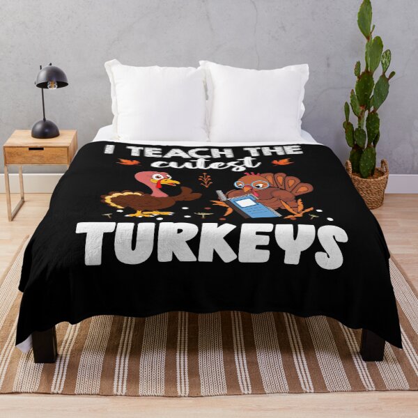 Item preview, I teach the cutest turkeys- Thanksgiving turkey teacher gift T-shirt designed and sold by MTR77.