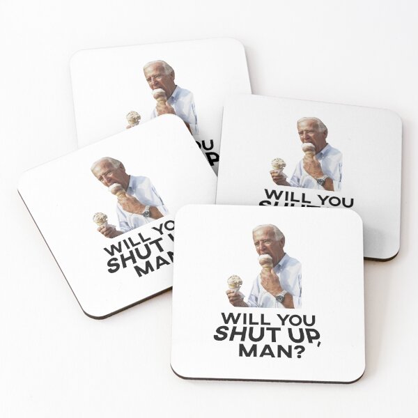 Item preview, Will You Shut Up Man? Joe Biden Eating Ice-cream  designed and sold by politicaltee.