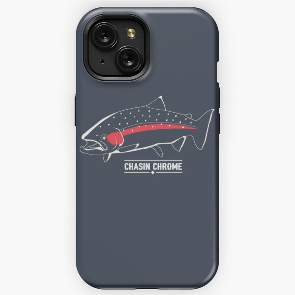 Silhouette Of Woman Fly-fishing iPhone 15 Pro Max Case by Chris