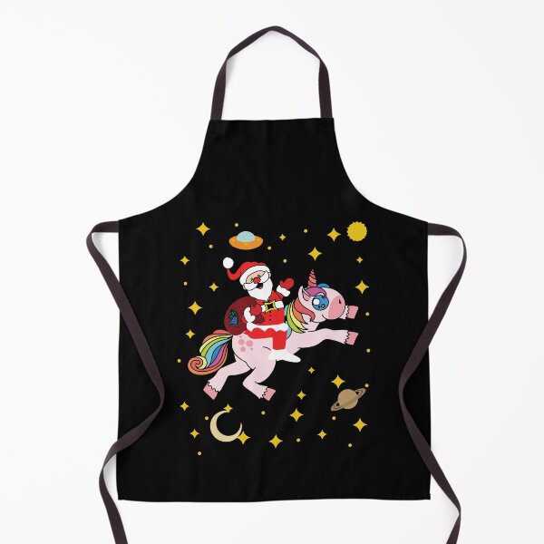 Item preview, Cute Santa Claus Riding a Unicorn Through Space designed and sold by perfectpresents.