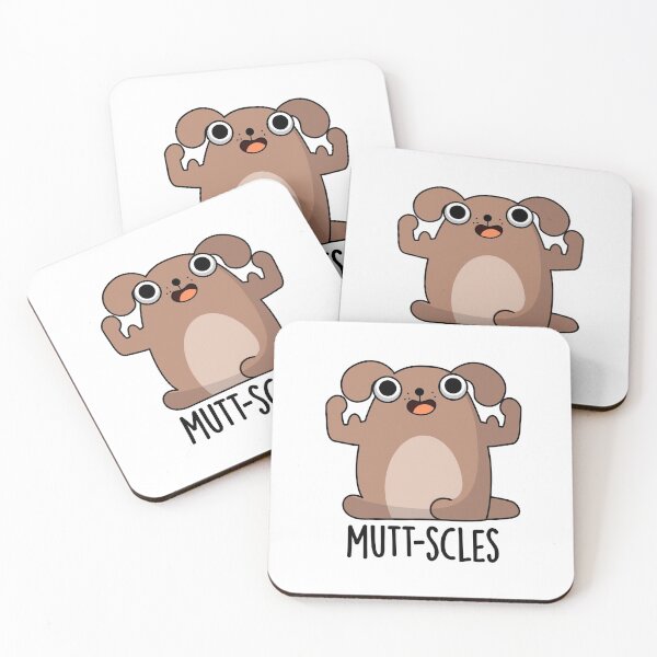 Item preview, Mutt-scles Animal Funny Dog Puns  designed and sold by punnybone.