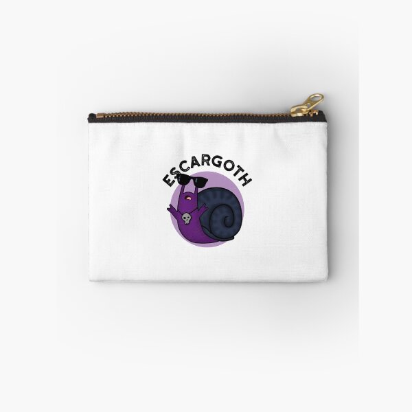 Item preview, Escar-goth Cool Goth Funny Snail Puns  designed and sold by punnybone.