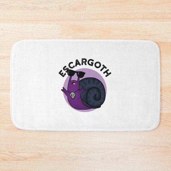 Item preview, Escar-goth Cool Goth Funny Snail Puns  designed and sold by punnybone.