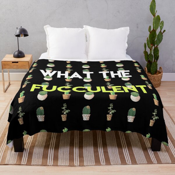 Item preview, What the Fucculent | Succulent Mini Cactus Funny Memes designed and sold by Desznr.