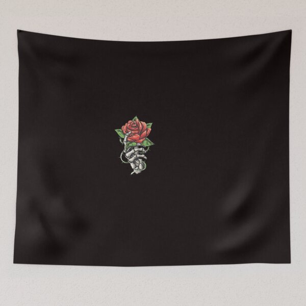 Item preview, Tattoo of Rose flower in human skeleton hand  designed and sold by devaleta.