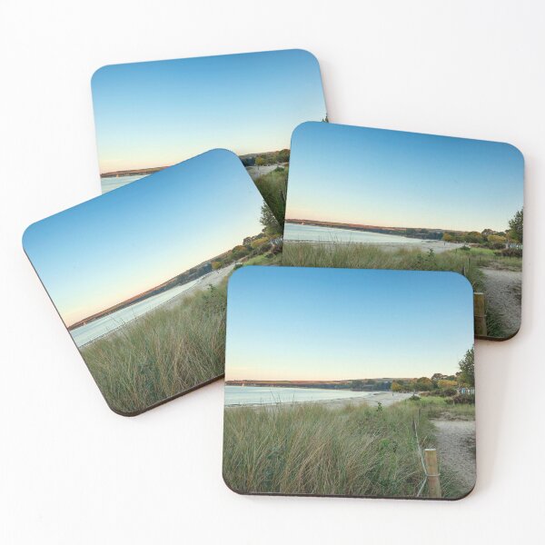 Item preview, View over the beach and Old Harry Rocks at South beach, Studland, Dorset. Taken at dusk designed and sold by Victoria Ashman.