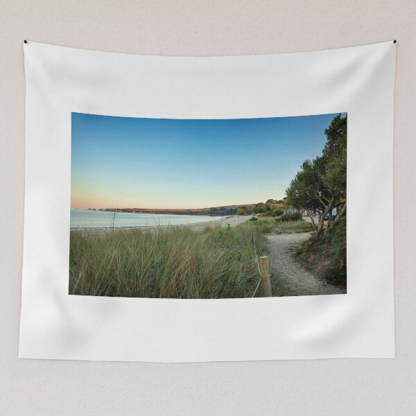 Item preview, View over the beach and Old Harry Rocks at South beach, Studland, Dorset. Taken at dusk designed and sold by Victoria Ashman.