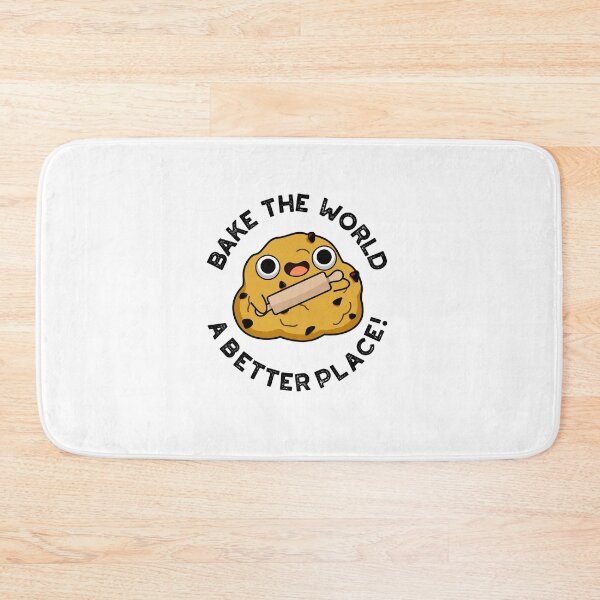 Item preview, Bake The World A Better Place Funny Baking Puns designed and sold by punnybone.