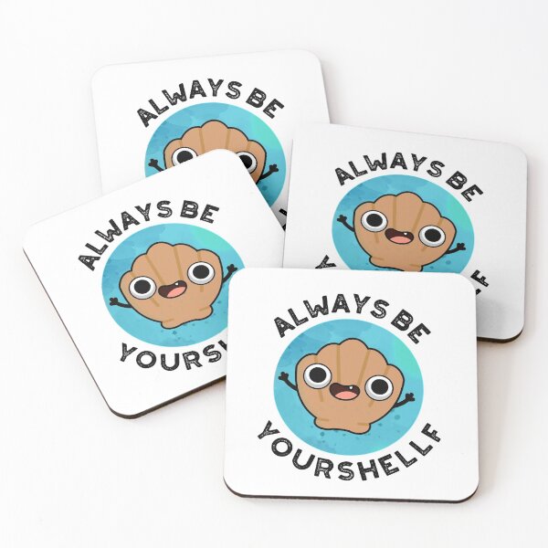 Item preview, Always Be Your-shellf Funny Sea Shell Puns  designed and sold by punnybone.