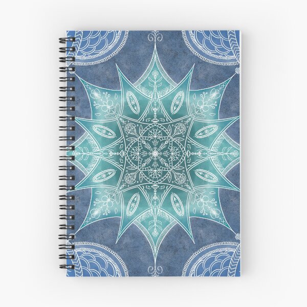 Item preview, Blue and Teal Flower Mandala designed and sold by glachhabria.