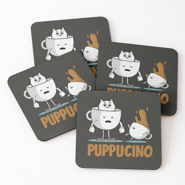 Item preview, Puppuccino - Cappuccino day design designed and sold by wingdingr.