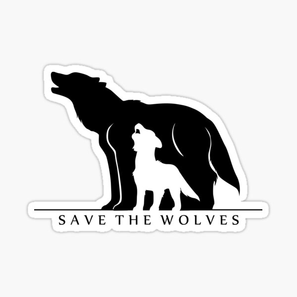 Item preview, Save the Wolves (White Background) designed and sold by TheKohakuDragon.