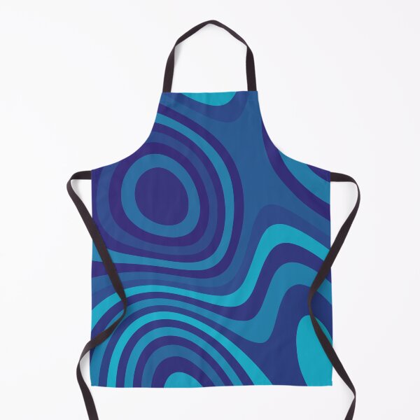 Item preview, Indigo Blue and Funky Abstract Fluid Pattern Design designed and sold by patternsoup.