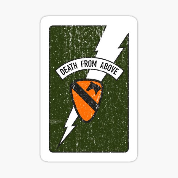 DEATH FROM ABOVE DEATH CARD Sticker