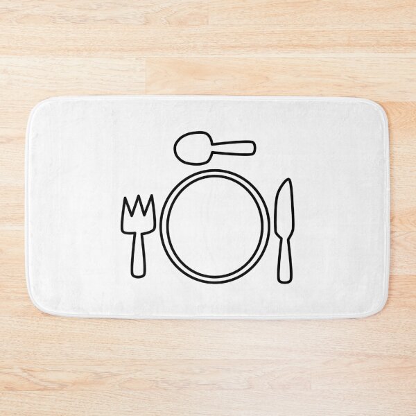 Item preview, Spoon Knife Fork Plate I love cooking designed and sold by Paulina Vanlife.