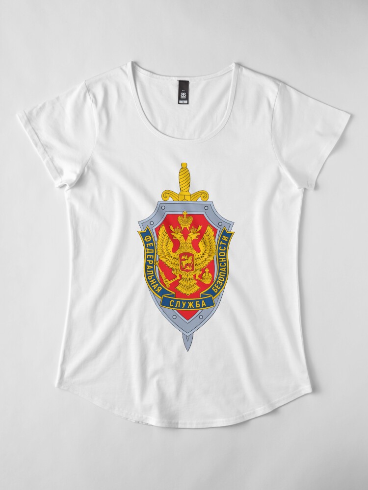 Alternate view of Emblem of the Russian Federal Security Service Premium Scoop T-Shirt