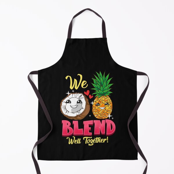 Item preview, We Blend Well Together Funny Pineapple Coconut Pun designed and sold by perfectpresents.