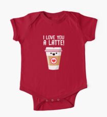 Body de manga corta para bebé Latte Love