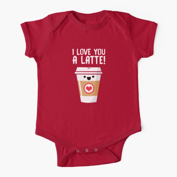 Latte Love Short Sleeve Baby One-Piece