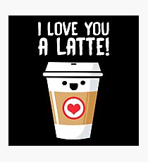 Latte Love Photographic Print