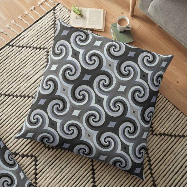 Modern Geometric Fractal Style Pattern Design 811 Floor Pillow